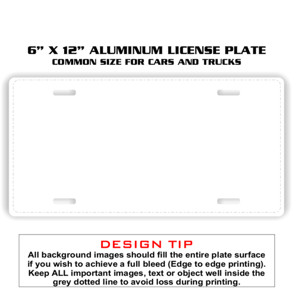 Amacgc Te-Mple University Durable and Strong Aluminum Car License Plate 6inch X 12inch 