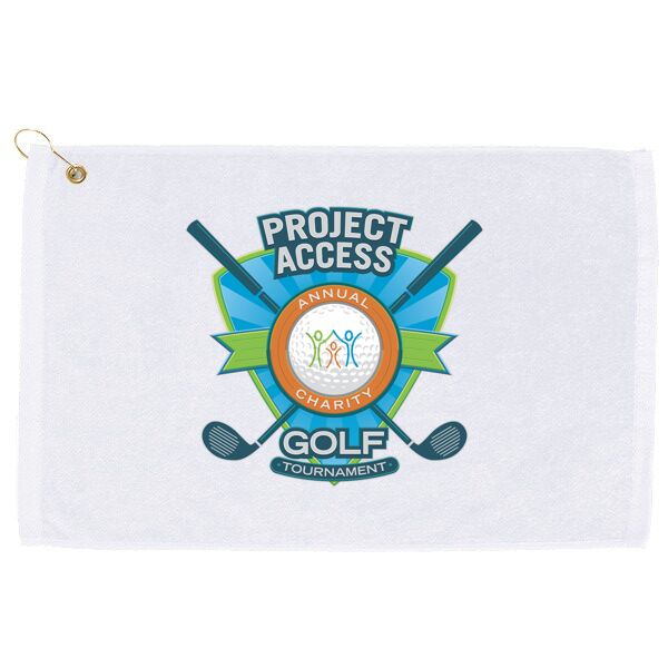 Personalized Golf Towel - Horizontal Print Thumbnail
