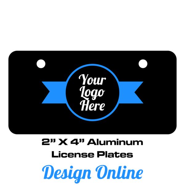 2" X 4" Aluminum License Plate  Thumbnail
