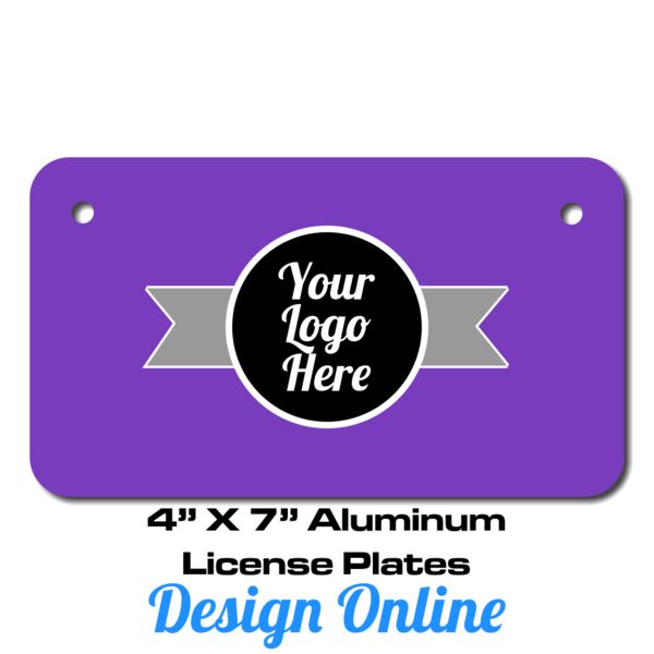 4 X 7 Aluminum License Plate  Thumbnail