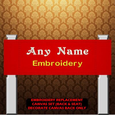 Custom Embroidery Replacement Canvas Set For Director Chair Thumbnail