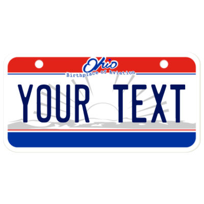 Personalized Ohio License Plate size 3" X 6" (Aluminum) Thumbnail