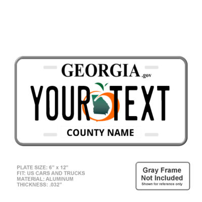 Georgia Personalized Full Size 6" X 12" Personalized Novelty License Plate Thumbnail