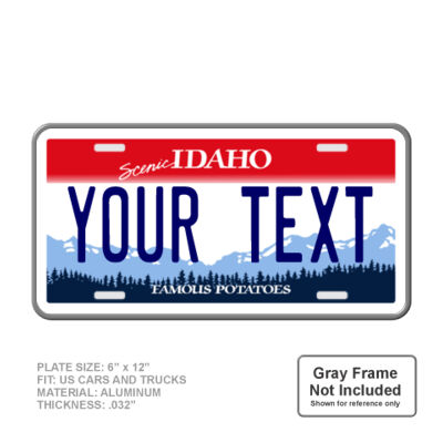 Idaho Personalized Full Size 6" X 12" Personalized Novelty License Plate Thumbnail