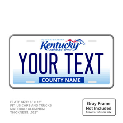 Kentucky Personalized Full Size 6" X 12" Personalized Novelty License Plate Thumbnail