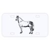 Personalized 3 X 6 Heavy Duty Plastic License Plate Thumbnail