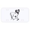 Personalized 3 X 6 Heavy Duty Plastic License Plate Thumbnail