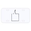 Personalized 3 X 6 Heavy Duty Plastic License Plate Thumbnail