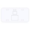 Personalized 3 X 6 Heavy Duty Plastic License Plate Thumbnail