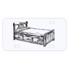 Personalized 3 X 6 Heavy Duty Acrylic / Plastic License Plate Thumbnail