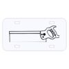 Personalized 3 X 6 Heavy Duty Acrylic / Plastic License Plate Thumbnail