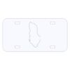 Personalized 3 X 6 Heavy Duty Plastic License Plate Thumbnail