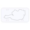 Personalized 3 X 6 Heavy Duty Acrylic / Plastic License Plate Thumbnail