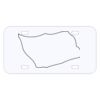 Personalized 3 X 6 Heavy Duty Plastic License Plate Thumbnail