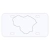 Personalized 3 X 6 Heavy Duty Acrylic / Plastic License Plate Thumbnail