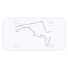 Personalized 3 X 6 Heavy Duty Acrylic / Plastic License Plate Thumbnail