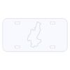 Personalized 3 X 6 Heavy Duty Plastic License Plate Thumbnail