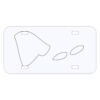 Personalized 3 X 6 Heavy Duty Plastic License Plate Thumbnail