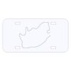 Personalized 3 X 6 Heavy Duty Plastic License Plate Thumbnail