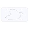Personalized 3 X 6 Heavy Duty Acrylic / Plastic License Plate Thumbnail