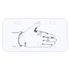Personalized 3 X 6 Heavy Duty Acrylic / Plastic License Plate Thumbnail
