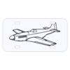 Personalized 3 X 6 Heavy Duty Acrylic / Plastic License Plate Thumbnail
