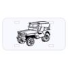 Personalized 3 X 6 Heavy Duty Acrylic / Plastic License Plate Thumbnail