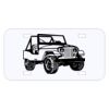 Personalized 3 X 6 Heavy Duty Plastic License Plate Thumbnail