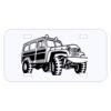 Personalized 3 X 6 Heavy Duty Plastic License Plate Thumbnail