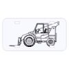 Personalized 3 X 6 Heavy Duty Plastic License Plate Thumbnail