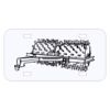 Personalized 3 X 6 Heavy Duty Plastic License Plate Thumbnail