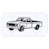 Personalized 3 X 6 Heavy Duty Plastic License Plate Thumbnail
