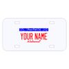 Personalized 3 X 6 Heavy Duty Plastic License Plate Thumbnail