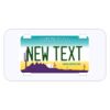 Personalized 3 X 6 Heavy Duty Plastic License Plate Thumbnail