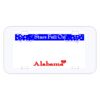 Personalized 3 X 6 Heavy Duty Plastic License Plate Thumbnail