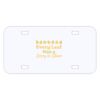 Personalized 3 X 6 Heavy Duty Plastic License Plate Thumbnail