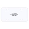 Personalized 3 X 6 Heavy Duty Plastic License Plate Thumbnail