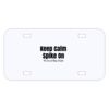 Personalized 3 X 6 Heavy Duty Plastic License Plate Thumbnail