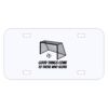 Personalized 3 X 6 Heavy Duty Plastic License Plate Thumbnail
