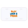 Personalized 3 X 6 Heavy Duty Plastic License Plate Thumbnail