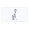 Personalized 3 X 6 Heavy Duty Plastic License Plate Thumbnail