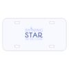 Personalized 3 X 6 Heavy Duty Plastic License Plate Thumbnail
