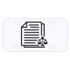 Personalized 3 X 6 Heavy Duty Acrylic / Plastic License Plate Thumbnail