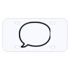 Personalized 3 X 6 Heavy Duty Acrylic / Plastic License Plate Thumbnail