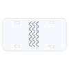 Personalized 3 X 6 Heavy Duty Acrylic / Plastic License Plate Thumbnail