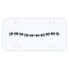 Personalized 3 X 6 Heavy Duty Acrylic / Plastic License Plate Thumbnail