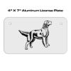 4 X 7 Aluminum License Plate  Thumbnail