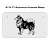 4 X 7 Aluminum License Plate  Thumbnail