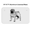 4 X 7 Aluminum License Plate  Thumbnail