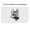 4 X 7 Aluminum License Plate  Thumbnail